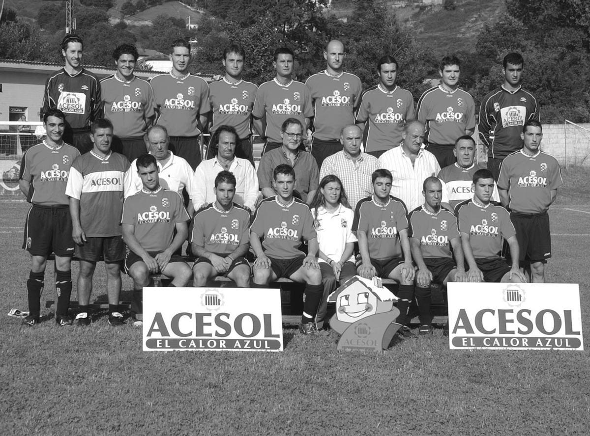 Plantilla del Turón a principios de siglo.