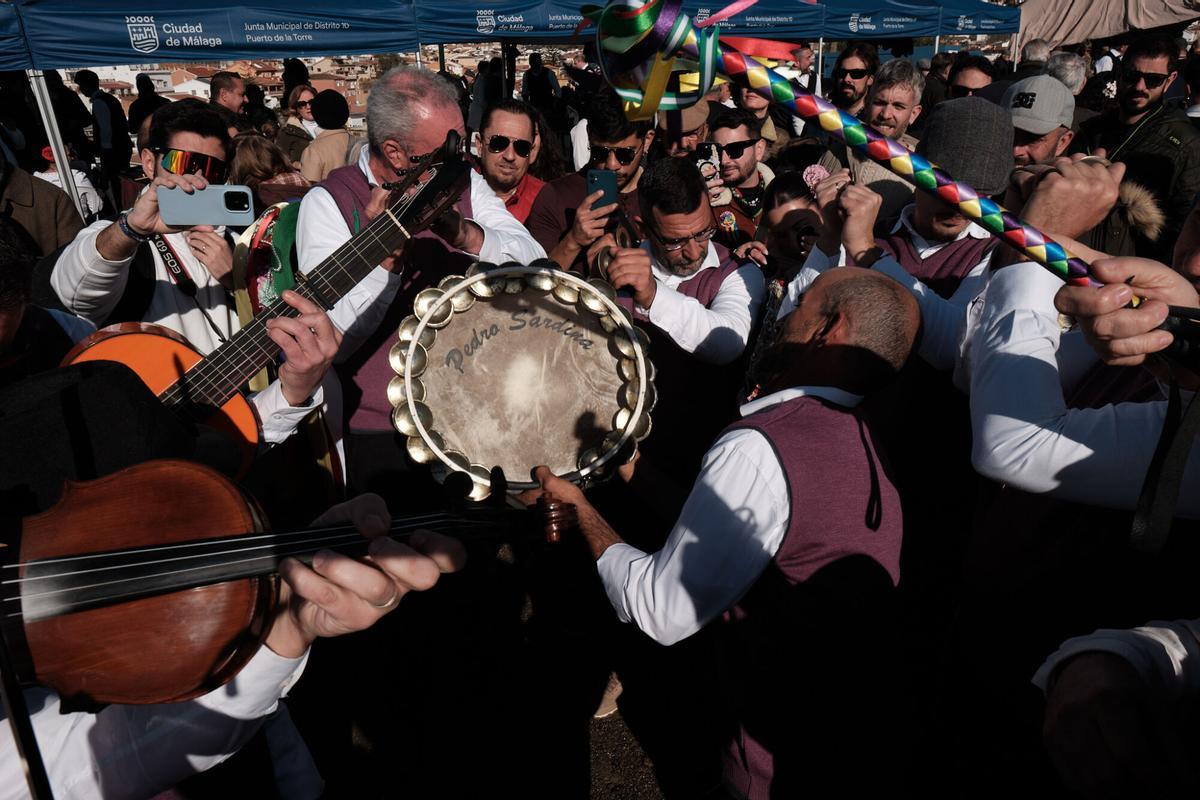 Celebración de la Fiesta Mayor de Verdiales en Puerto de la Torre