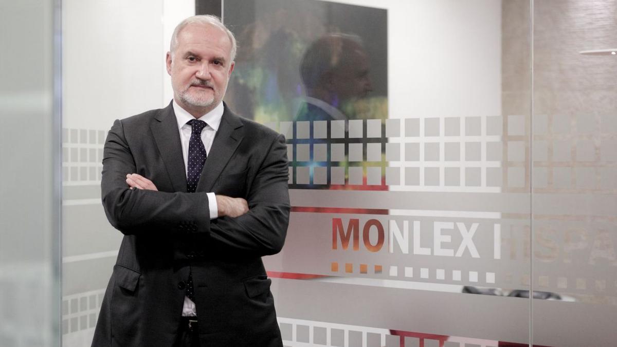 José Antonio Fernández de Alarcón, en la sede de la que es socio fundador, Monlex, en Palma.
