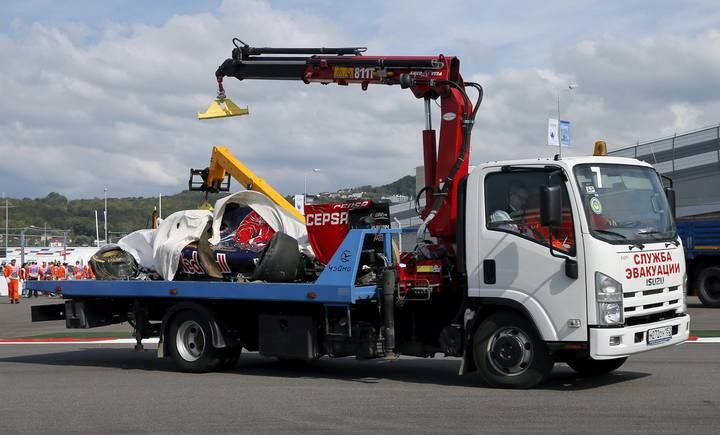 Grave accidente de Carlos Sainz en el circuito de Sochi