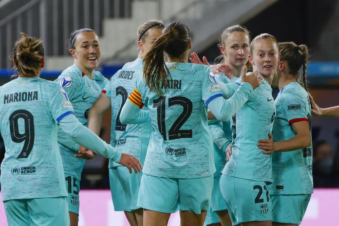 SK Brann Kvinner - FC Barcelona, la ida de cuartos de final de la Champions League femenina, en imágenes.