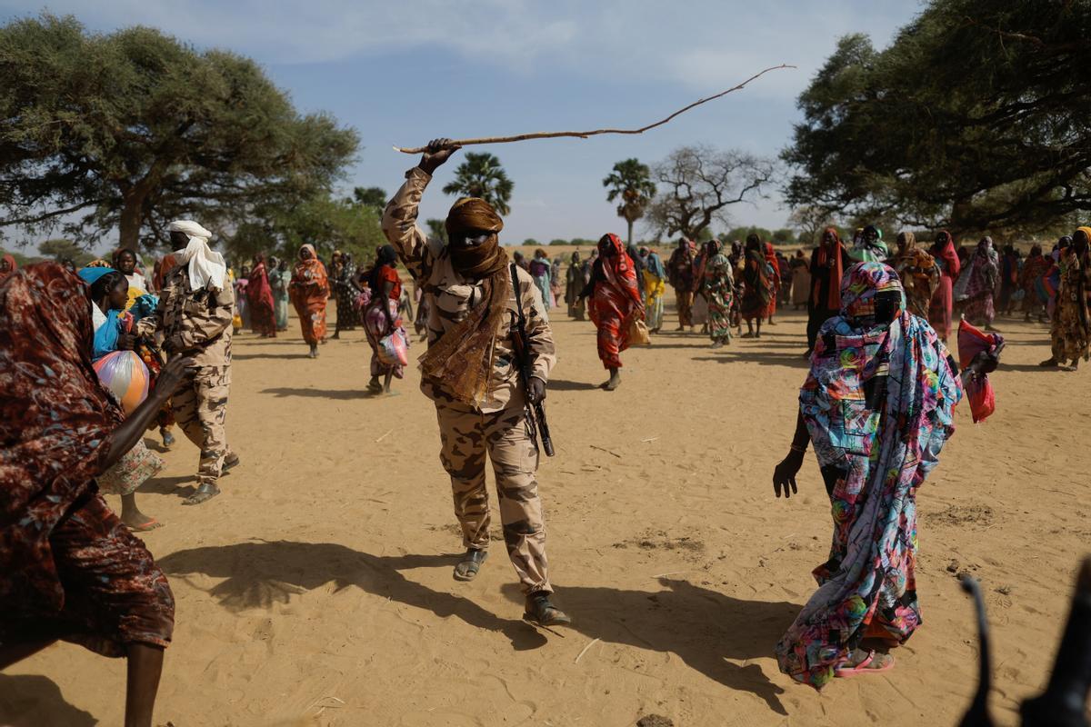 Refugiados sudaneses buscan asilo en El Chad