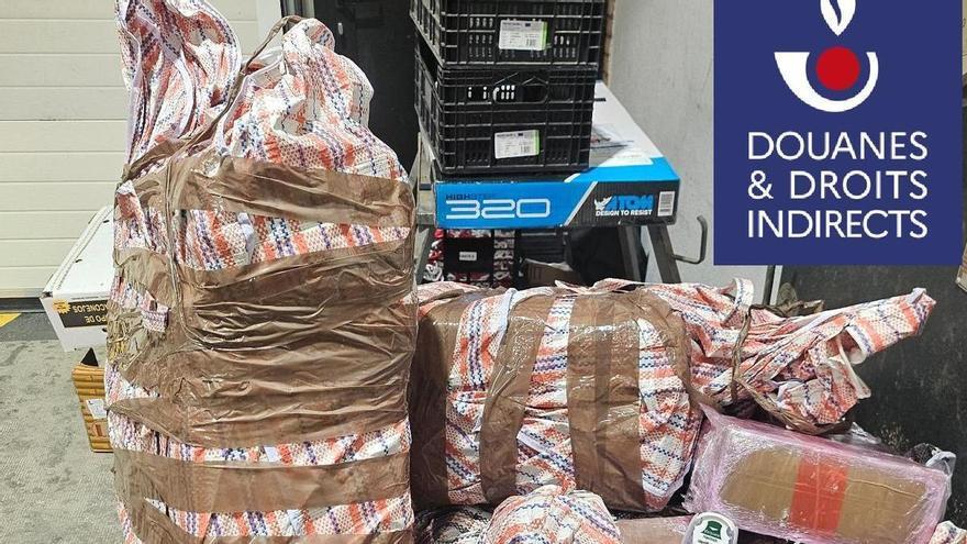 Enxampen al Pertús un tràiler amb 312 quilos de resina cànnabis: el conductor havia de cobrar 8.000 euros