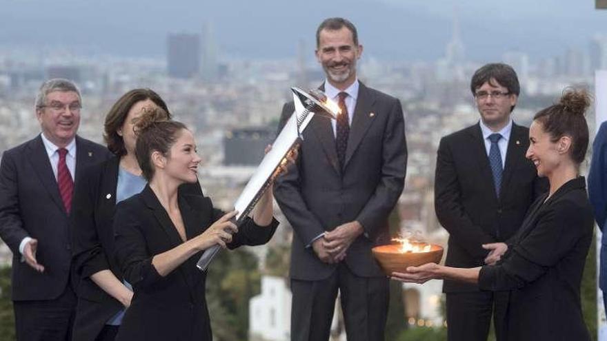 El Rey presidió un acto de conmemoración de Barcelona 92.