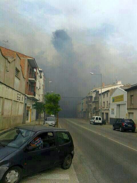 Imágenes del incendio en Alcañiz