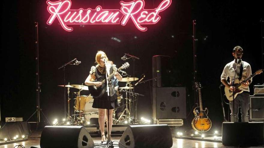 Russian Red durante uno de sus conciertos.  // Noé Parga