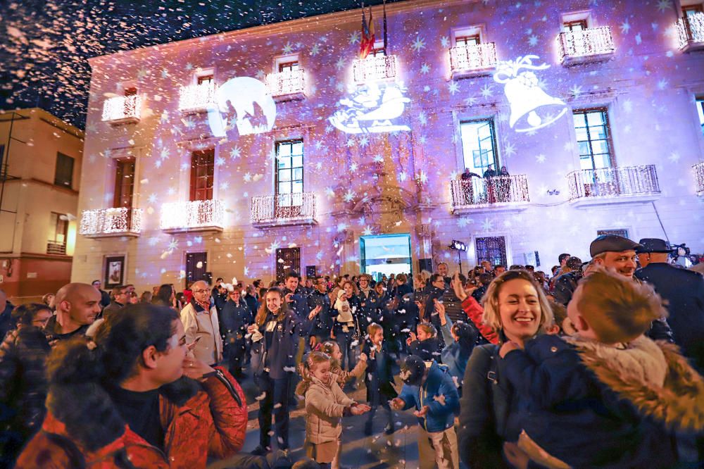 Blanca y luminosa Navidad en Orihuela