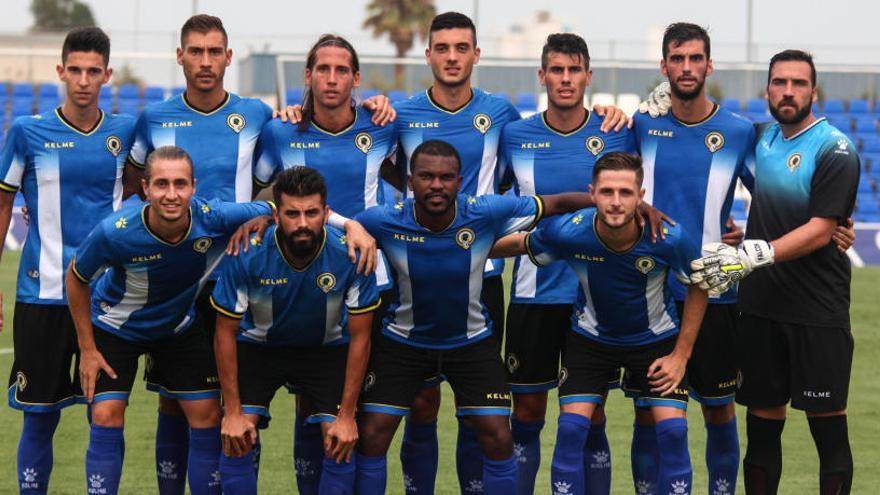 Alineación titular del Hércules en el amistoso ante el Cartagena