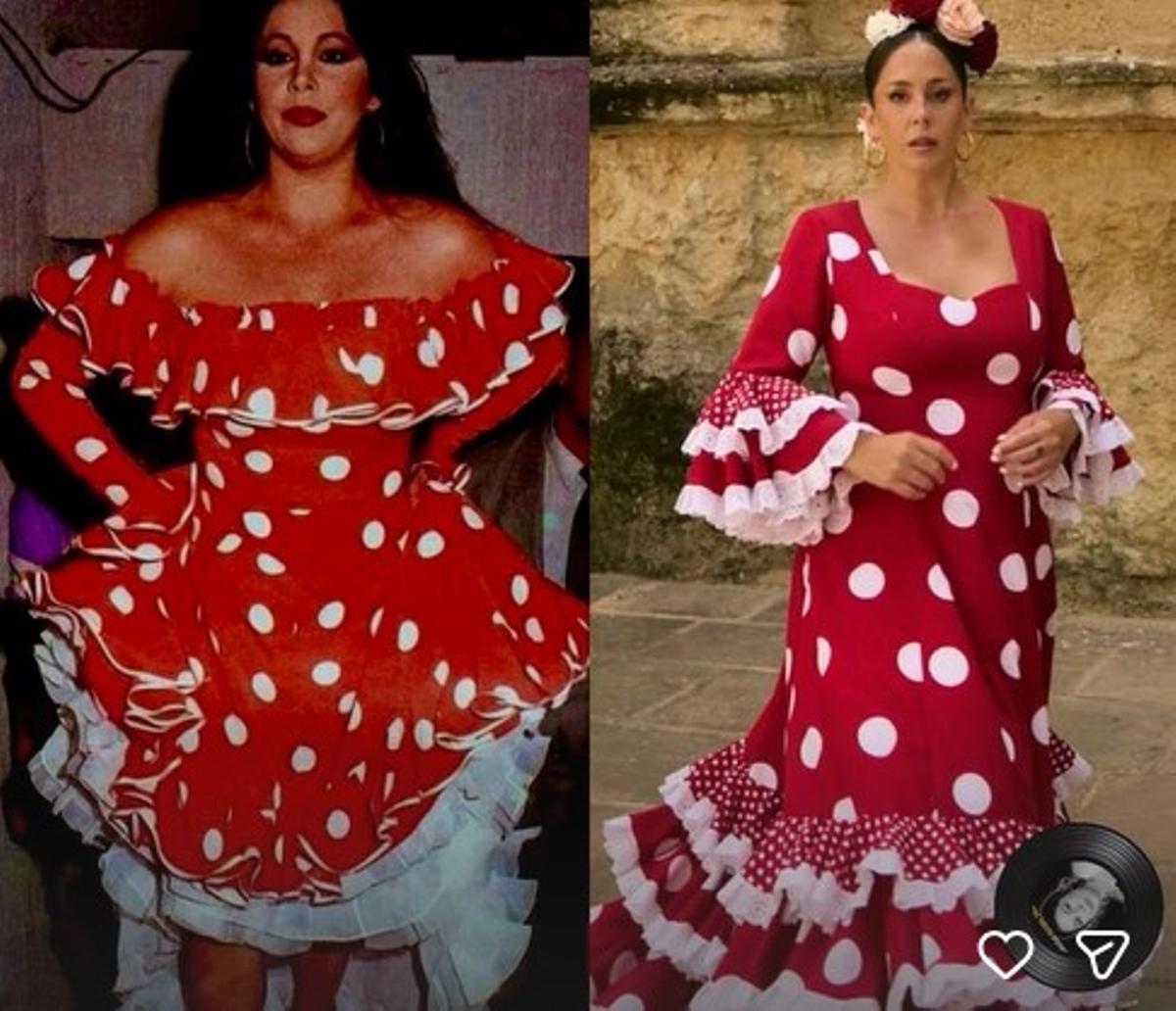 Imagen de Isabel Pantoja y Anabel Pantoja compartida en las stories de Instagram.