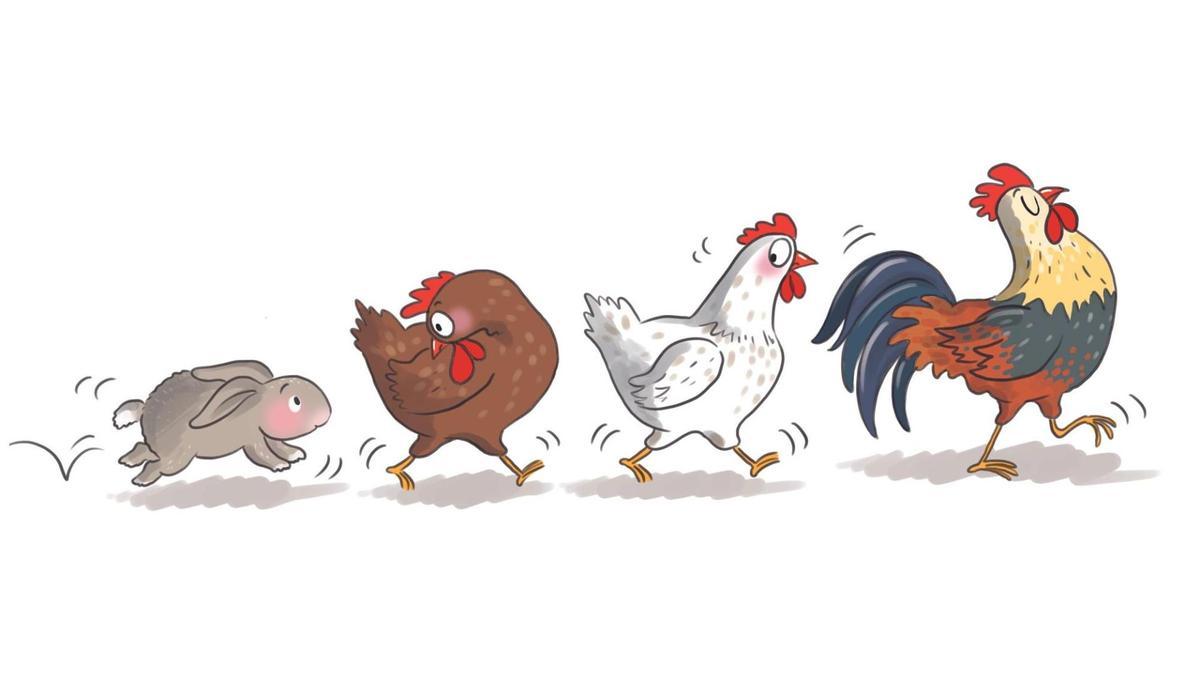 Part d'un dels dibuixos de Roser Calafell que il·lustra el conte de Pilar Garriga.