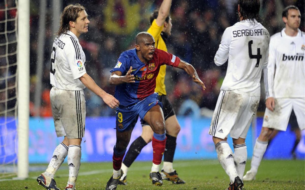 Eto'o, en la temporada 2008-2009