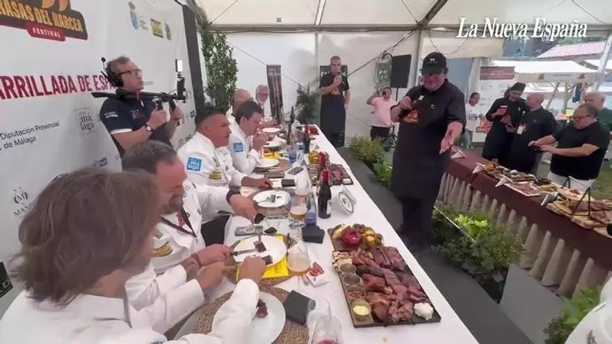 De cocinar en casa a ganar el concurso "Mejor Parrilla de España" en Cangas del Narcea: el malagueño Sergio Redondo conquista Brasas del Narcea