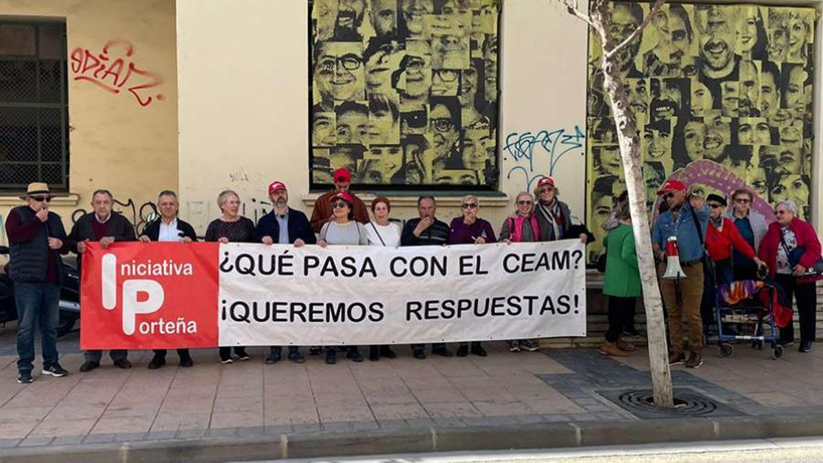 Momento de la protesta.