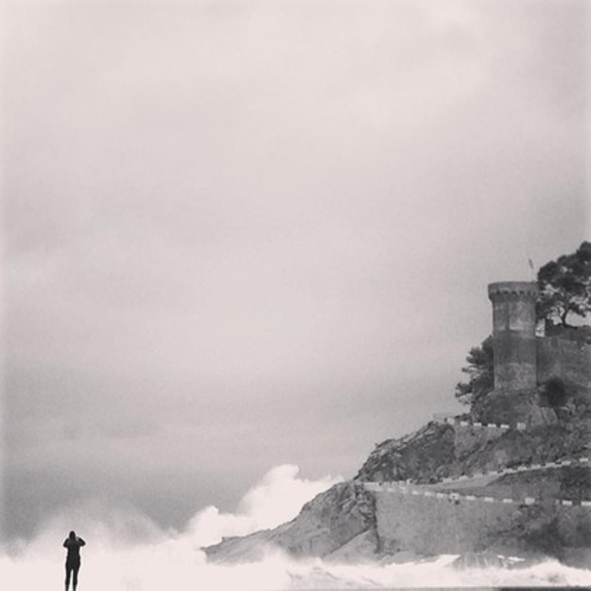 Temporal de otoño en Tossa de Mar.