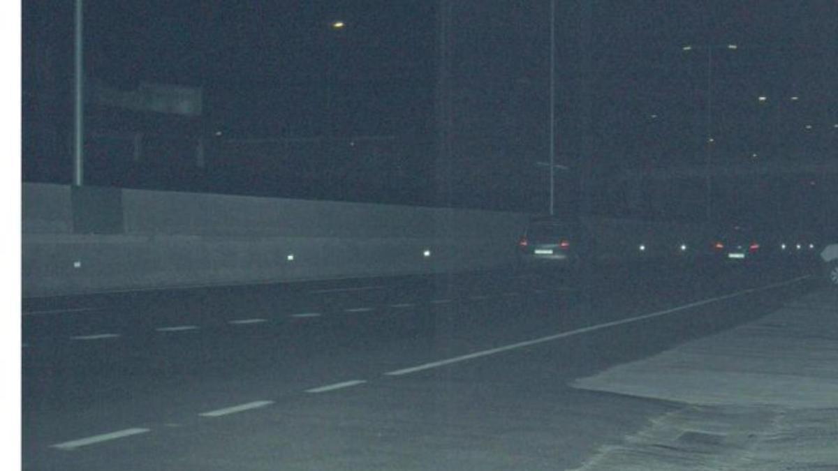 El coche que conducía a 116 km/h