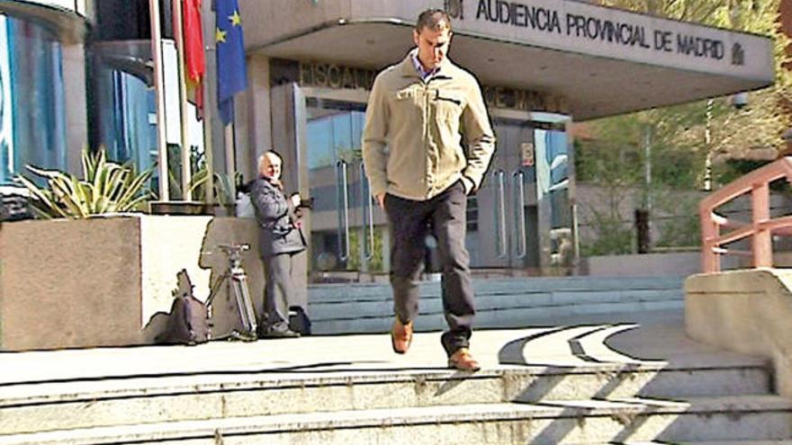 El cartero, a su salida de la Audiencia Provincial de Madrid.
