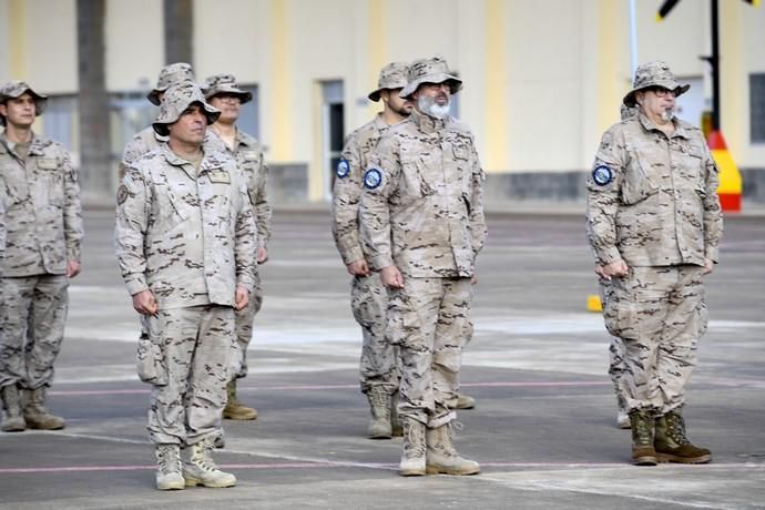 CANARIAS Y ECONOMIA 18-01-2019 BASE AEREA DE GANDO. TELDE-INGENIO. Ejército del Aire. Bienvenida del escuadrón del 10ª contingente del destacamento rappa en Sigonella.  FOTOS: JUAN CASTRO