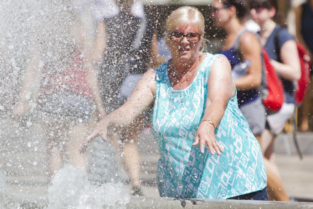 Finde de fuerte calor en Valencia