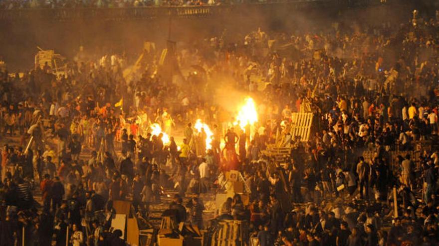 Hogueras de la noche de San Juan.