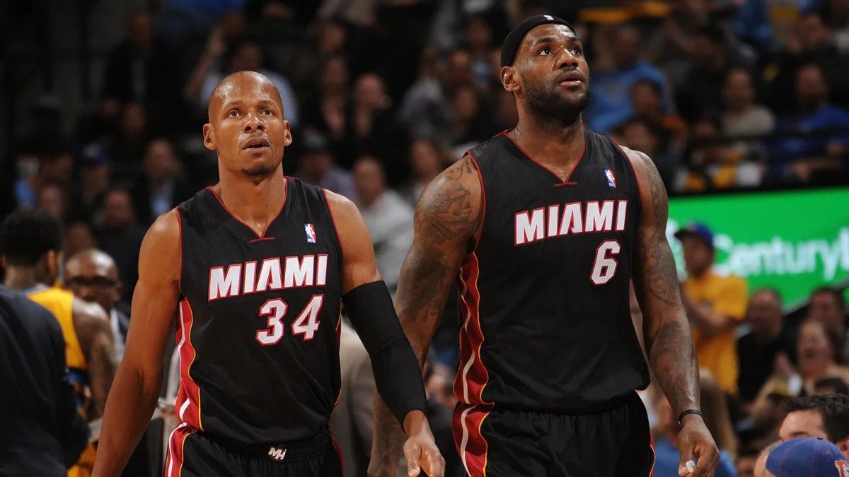 LeBron James y Ray Allen durante su etapa en los Miami Heat