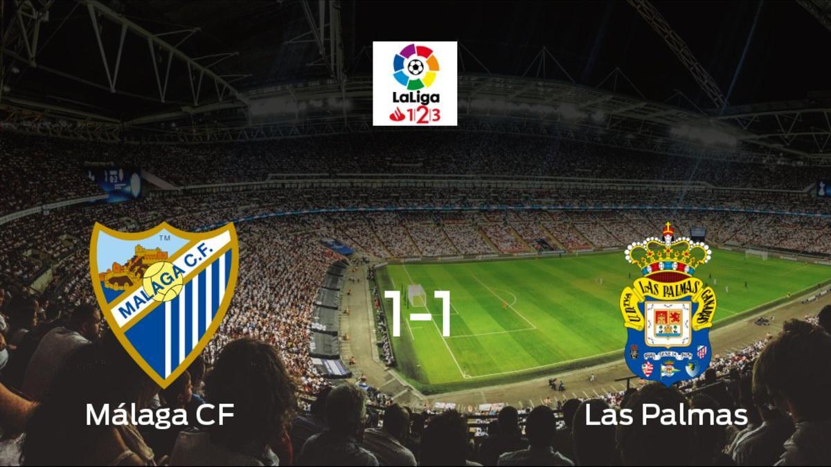 El Málaga y Las Palmas solo suman un punto (1-1)