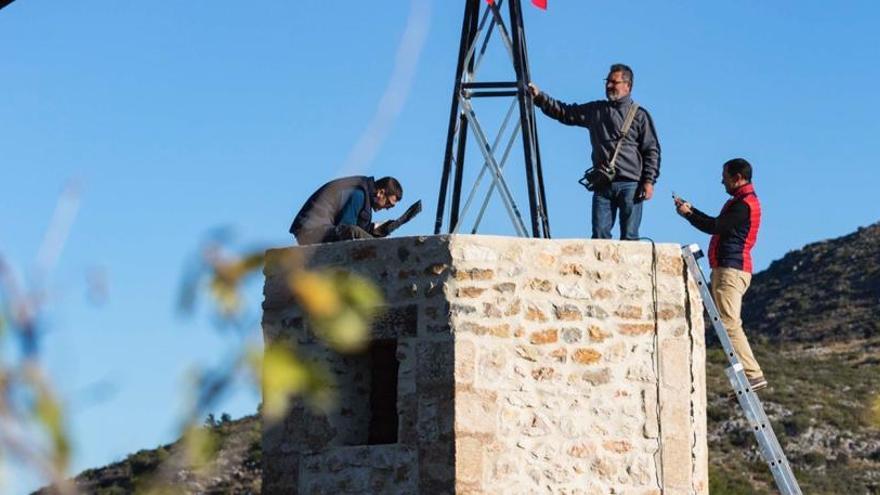 El campo de golf de Dénia restaura y pone en uso un molino del s. XVIII