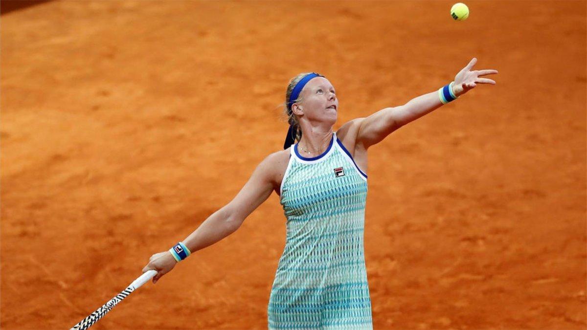 Bertens, durante el partido