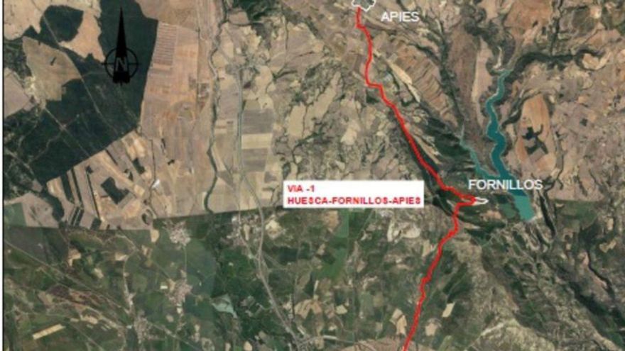 Mapa de la red de vías ciclables previstas. | AYUNTMANIENTO DE HUESCA
