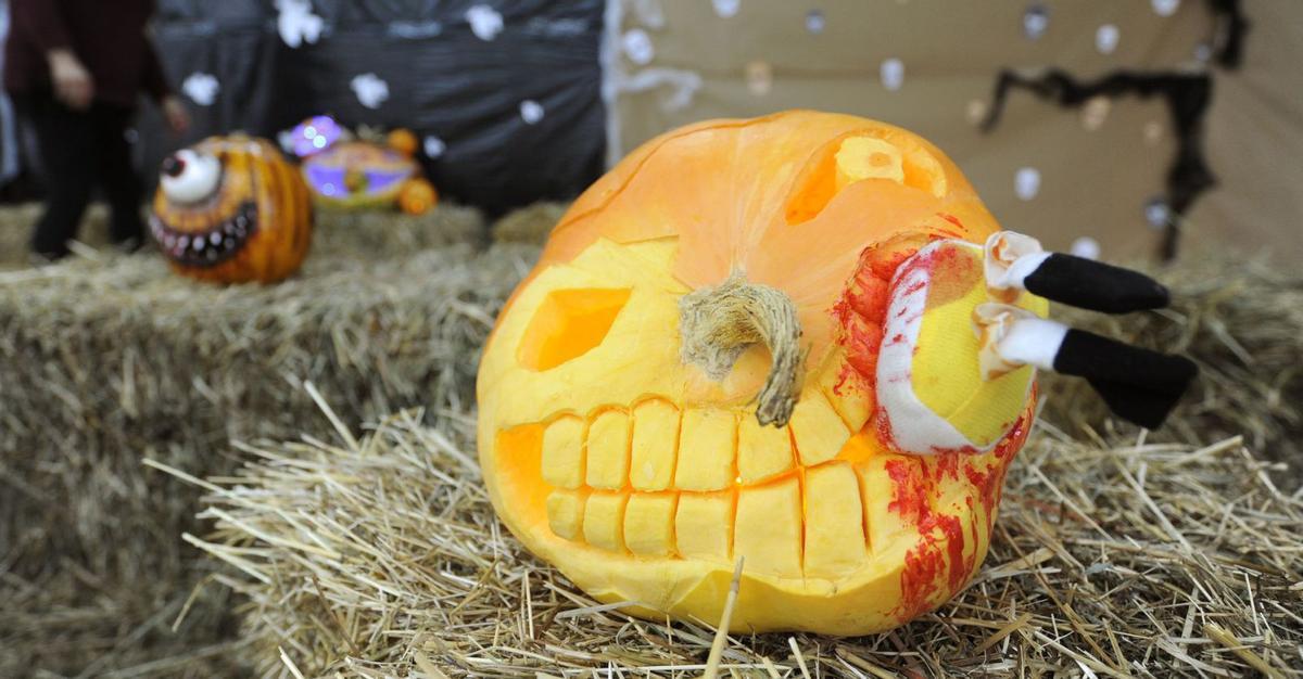 Una calabaza decorada
de Halloween.  | // BERNABÉ/JAVIER LALÍN