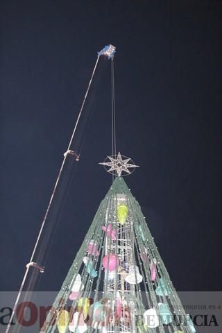 Encendido del Gran Árbol de Navidad de la Plaza Circular de Murcia