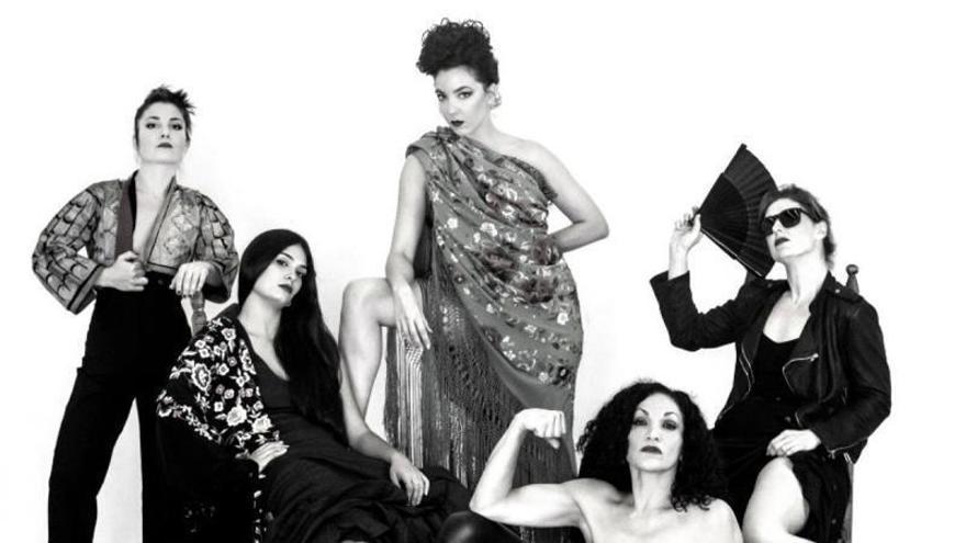 Imagen promocional con el elenco de baile de ’Flamenca391’, la nueva obra de Estévez/Paños y compañía.