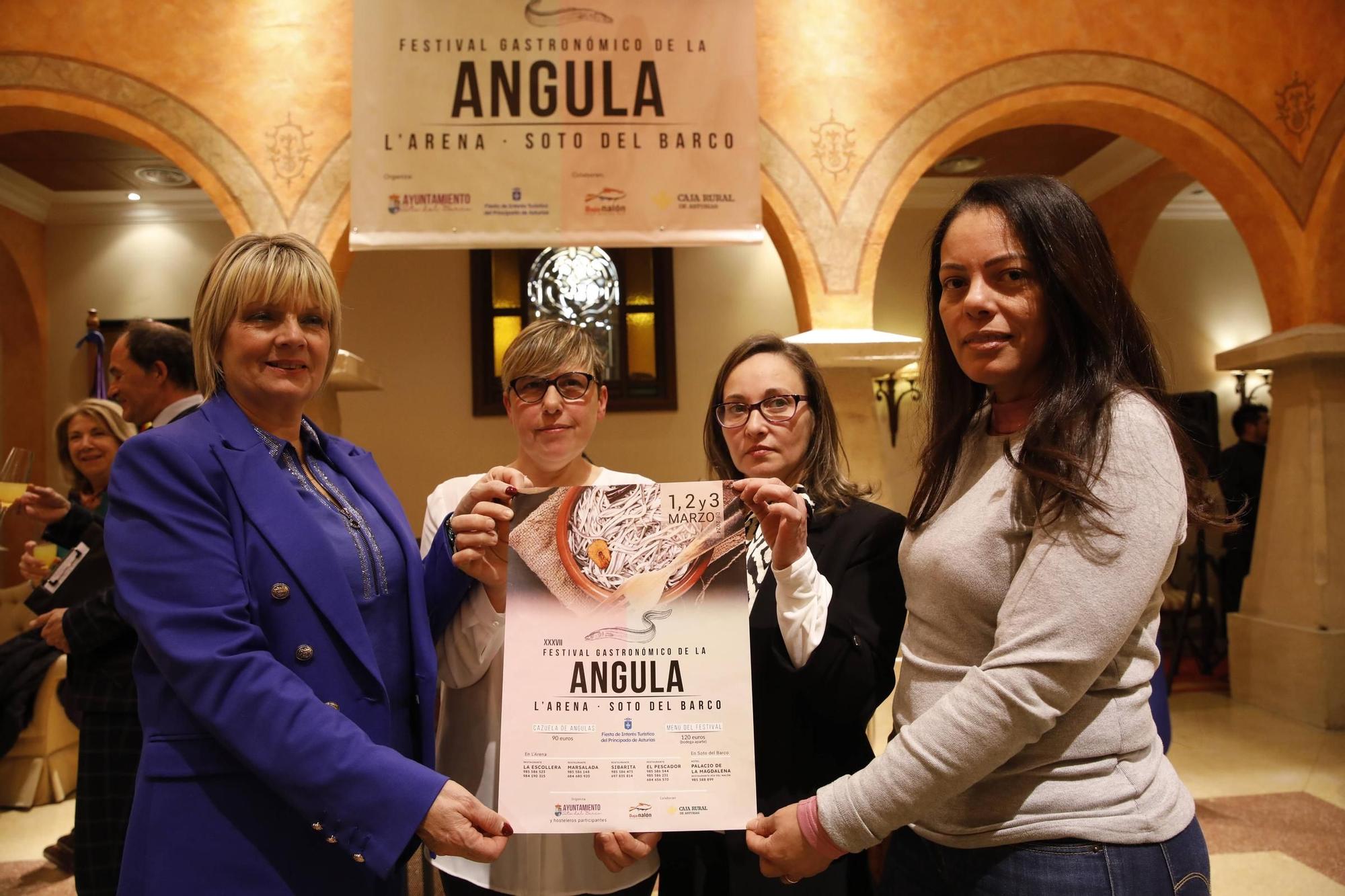 EN IMÁGENES: Así ha sido la presentación del Festival Gastronómico de la Angula en Soto del Barco