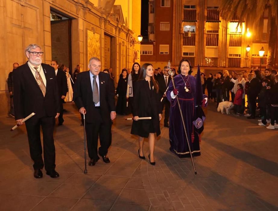 Marina Civera, pretoriana de honor y participante en la Procesión de la Corporación de Pretorianos y Penitentes