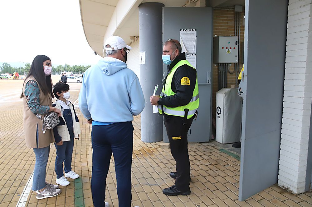 Aficionados asistentes al encuentro Córdoba CF-Tamaraceite