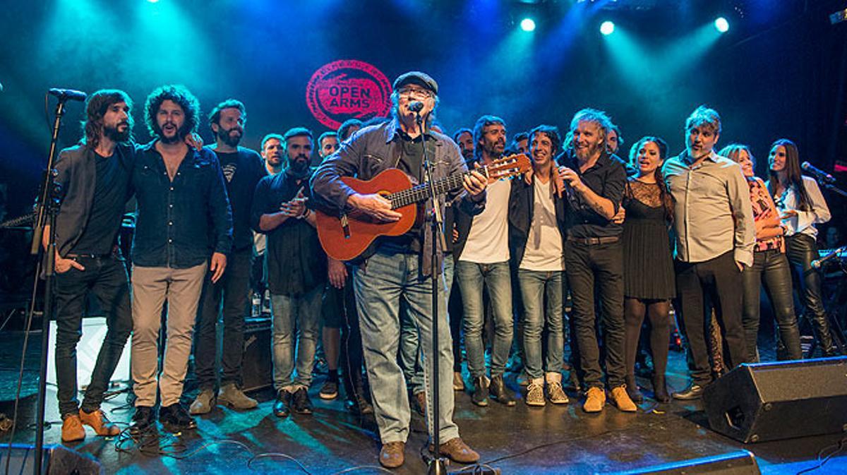 Serrat interpreta ’Mediterráneo’ con todos los invitados de Som Música Directa.