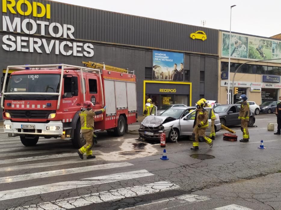 Accident a la carretera de Vic de Manresa