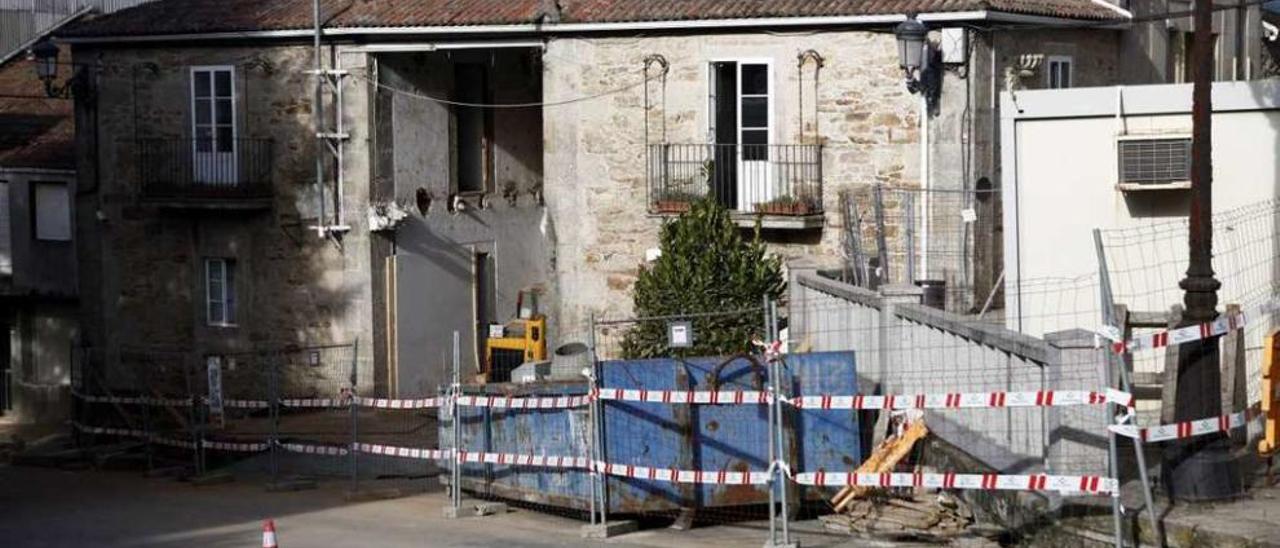 La construcción de la biblioteca de Lalín en el viejo concello se proyectó entre 2014 y 2015. // Bernabé