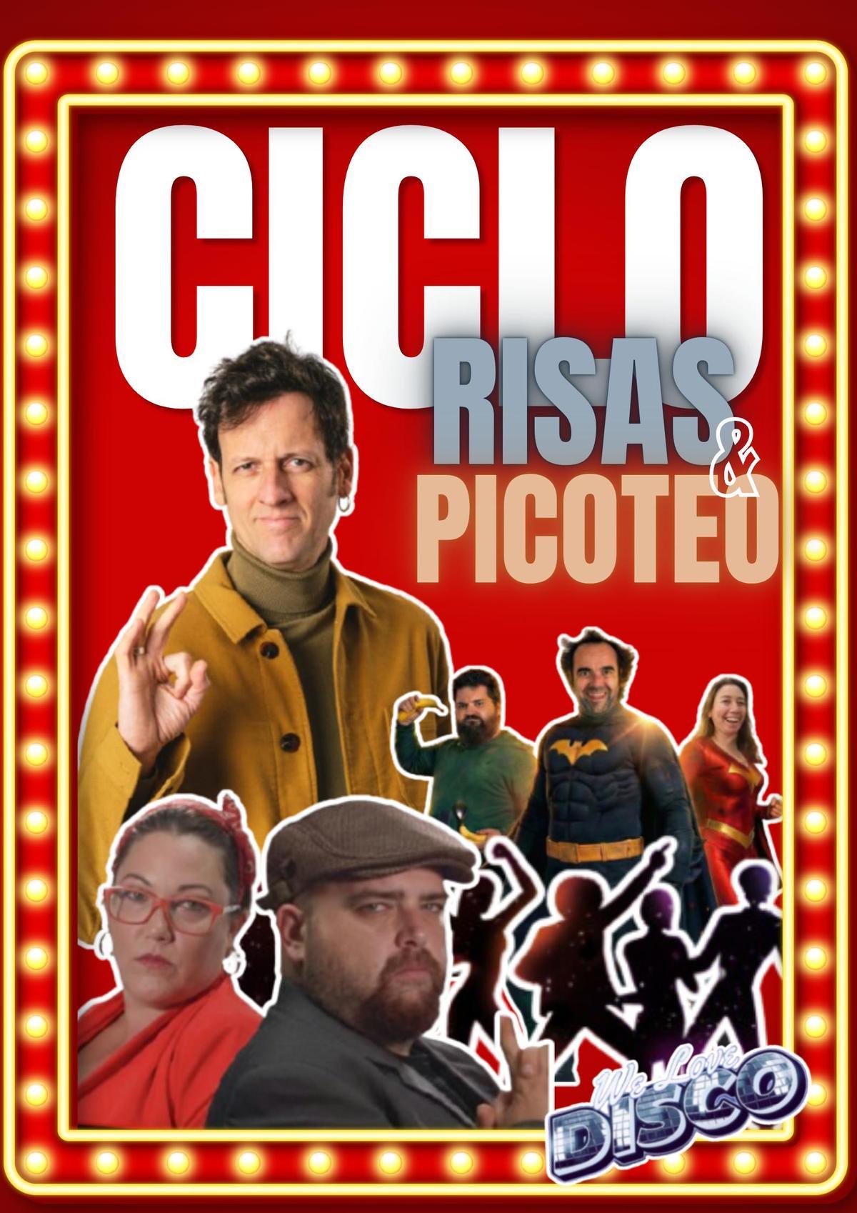 Cartel del ciclo Risas & Picoteo