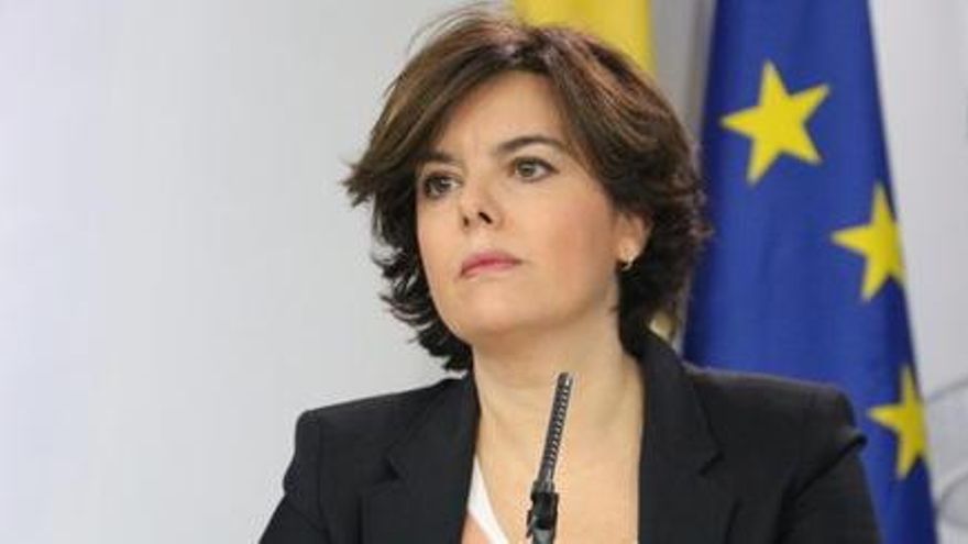 La vicepresidenta, Soraya Sáenz de Santamaría.