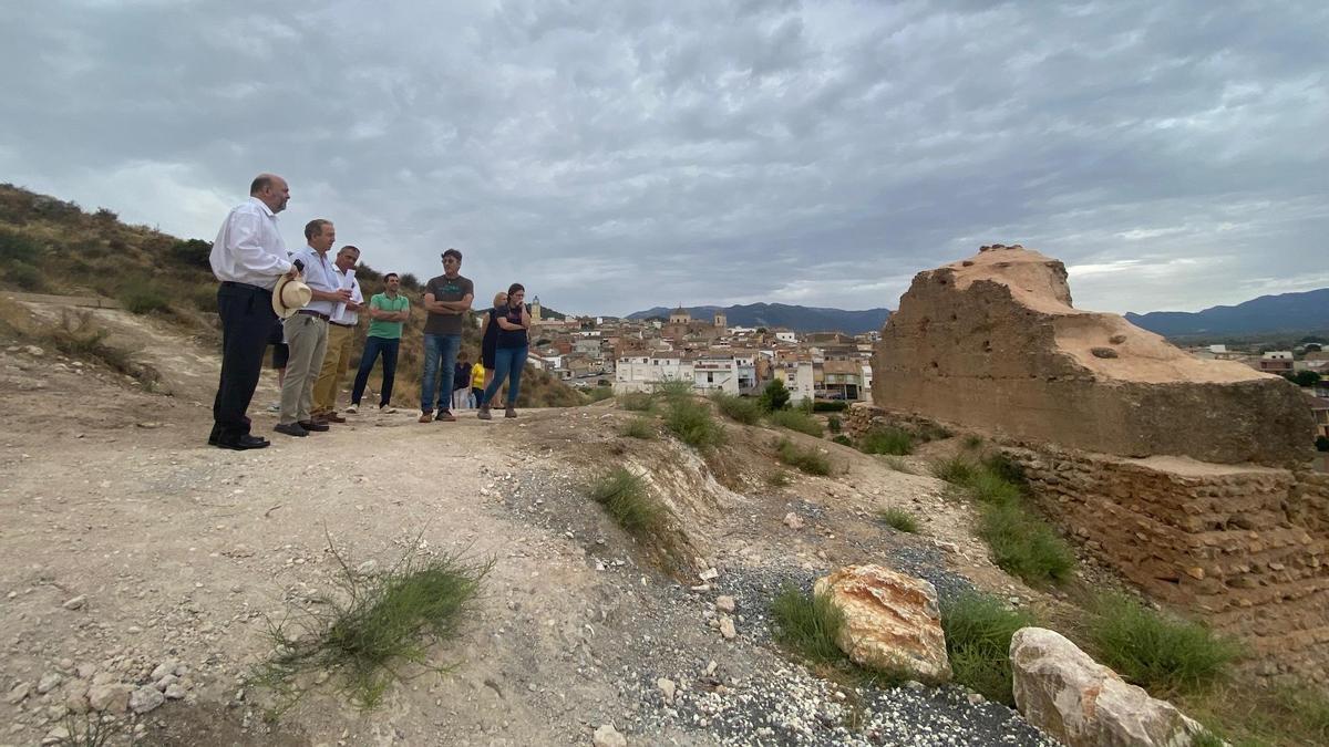 Restos arqueológicos del Castillo de la Mota, en Pliego