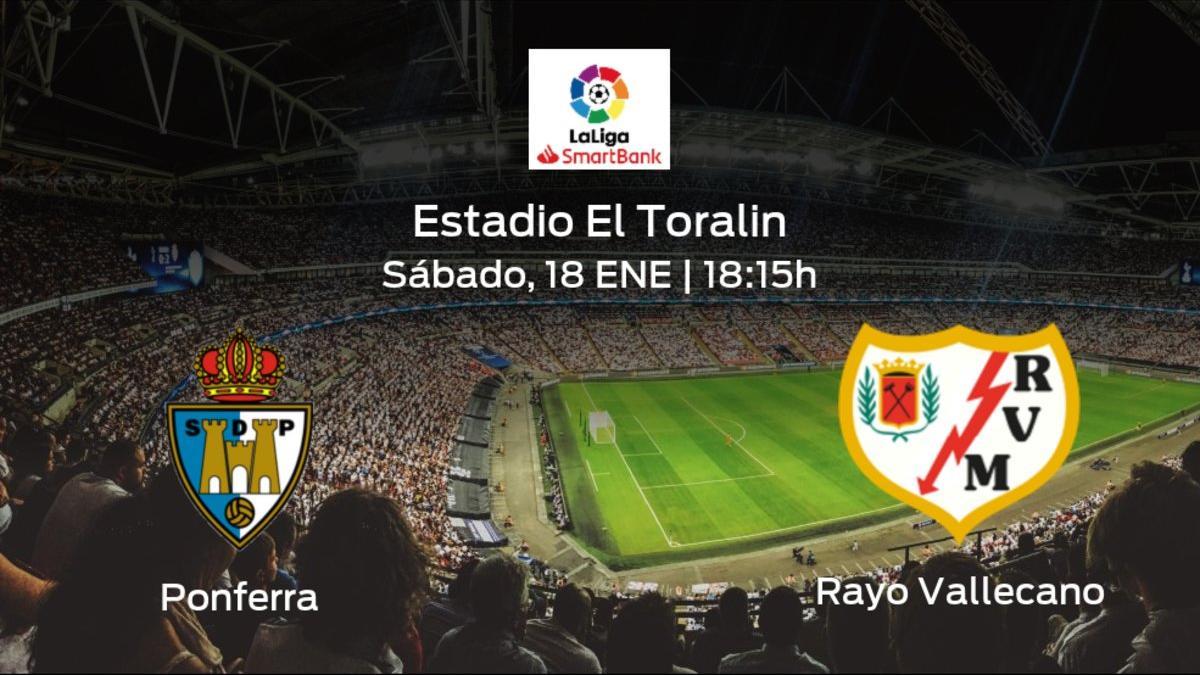 Jornada 24 de la Segunda División: previa del encuentro SD Ponferradina - Rayo Vallecano