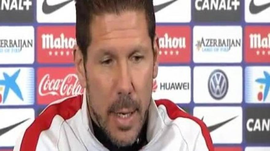 Simeone: “Vamos a buscar el partido que queremos encontrar”