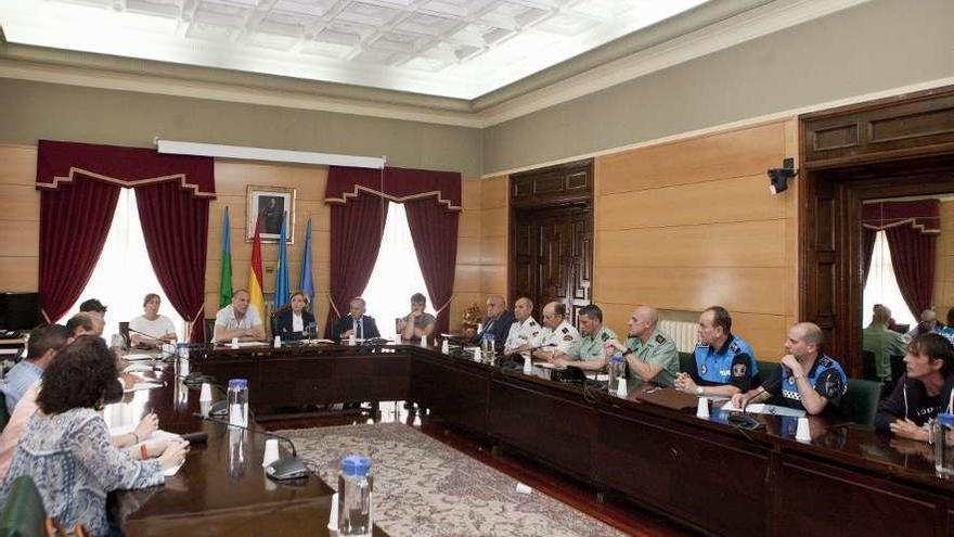 Reunión de la Junta Local de Seguridad.