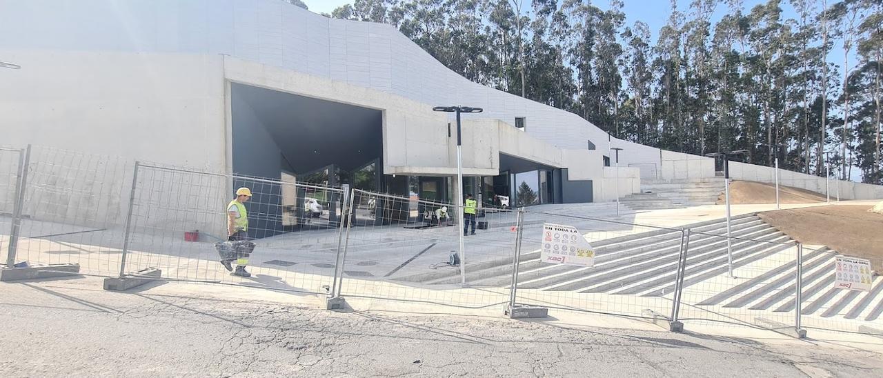 El Auditorio Municipal Escuela de Música construido en Monte da Vila, el domingo.