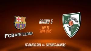 El Barça ganó al Zalgiris