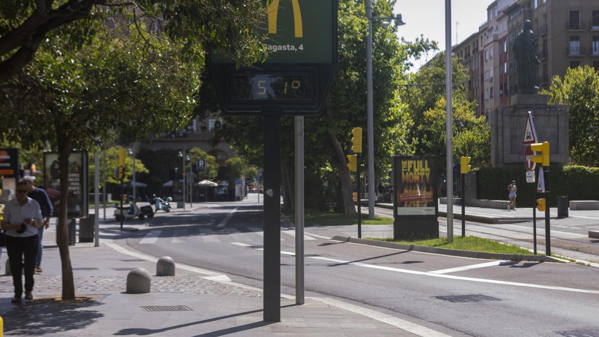 Las altas temperaturas asolan la capital aragonesa