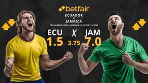 Pronósticos Ecuador vs. Jamaica: horario, TV, estadísticas y clasificación