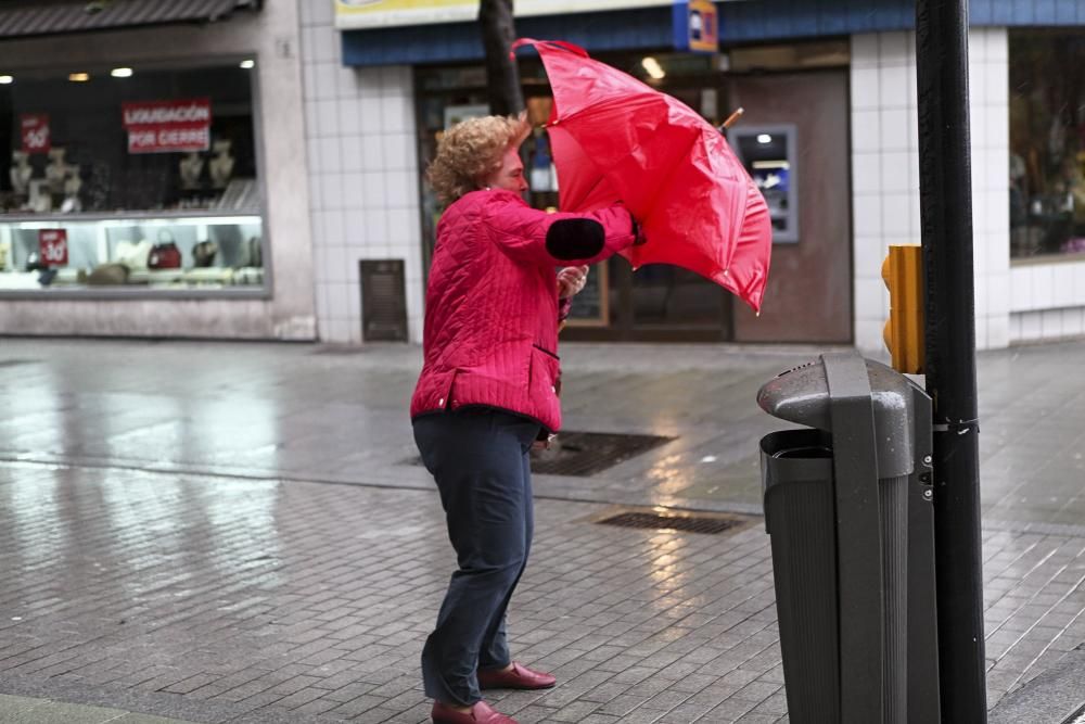 Lluvia y viento para despedir el año en Asturias