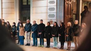 Acto de condena al feminicidio sufrido en LHospitalet de Llobregat en noviembre de 2025.