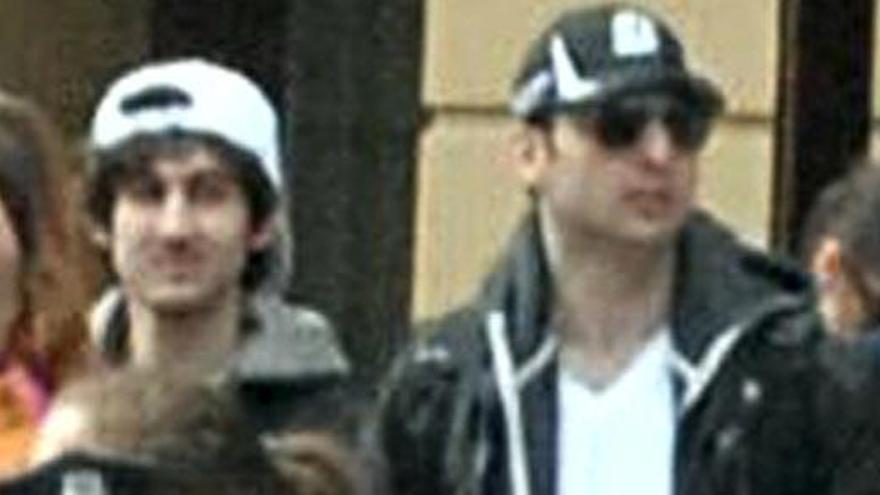 Los Hermanos Tsarnaev, en una captura de vídeos.